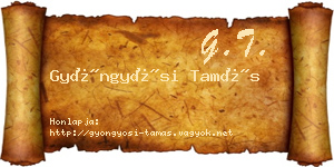 Gyöngyösi Tamás névjegykártya