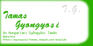 tamas gyongyosi business card