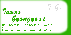 tamas gyongyosi business card